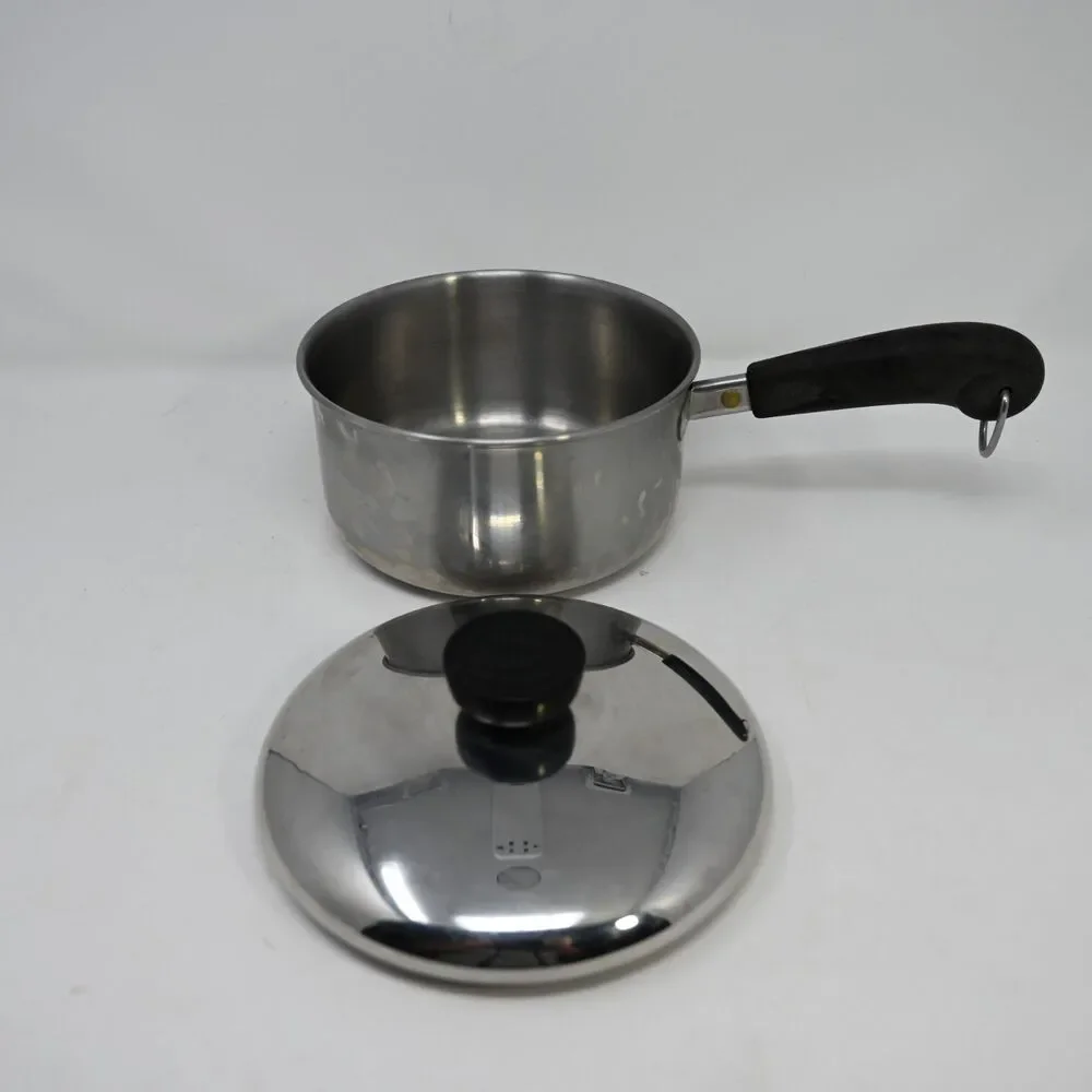 Vintage Revere Ware 1.5 Qt Saucepan Pot With Lid 86-D Used